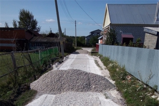 Щебеночное покрытие сельских дорог в Алманчиковском сельском поселении