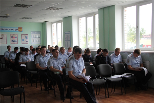 В ОМВД Чебоксарского района прошло оперативное совещание по итогам оперативно-служебной деятельности за 1 полугодие 2019 года