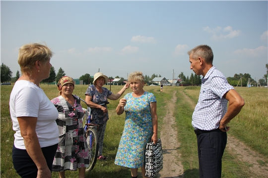 Глава администрации Чебоксарского района посетил д. Нижний Магазь, где ознакомился с  эксплуатацией водоснабжения деревни