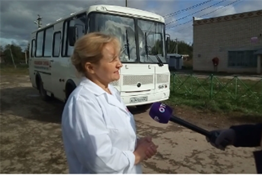 В мобильном ФАПе в Чебоксарском районе можно пройти вакцинацию против гриппа