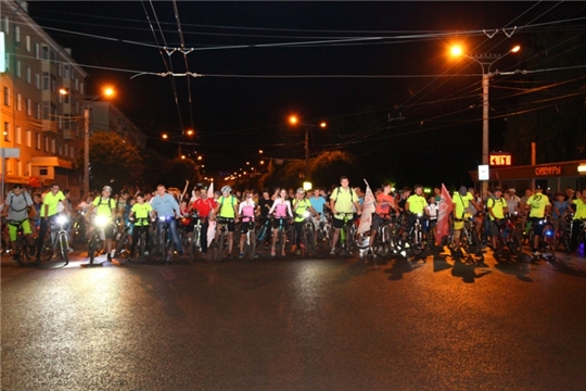 Во время ночного велопробега 23 августа в Чебоксарах ограничивается движение транспорта