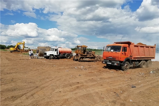 Задымление полигона ТБО Цивильского района ликвидировано