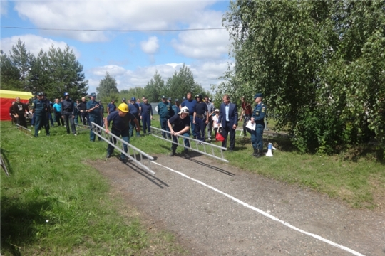 Соревнования по пожарно-спасательному спорту среди подразделений противопожарной службы МЧС Чувашии