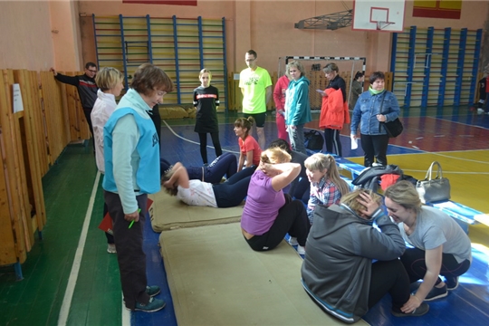 Работники сферы образования города Шумерля приняли участие в тестовых испытаниях  Фестиваля ВФСК «ГТО»
