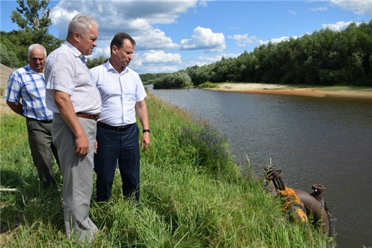 Рабочий визит главы администрации города Алексея Григорьева на Сурский водозабор