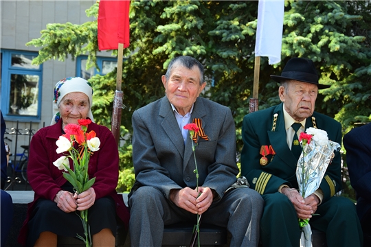 Празднование Дня Победы в Ибресинском районе. 2019 год. Парад.