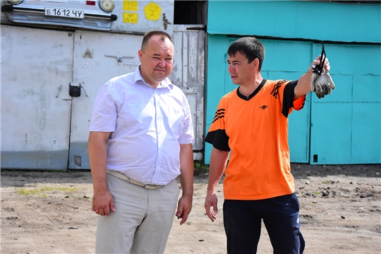 Сергей Горбунов ознакомился с ходом строительных работ в п. Ибреси