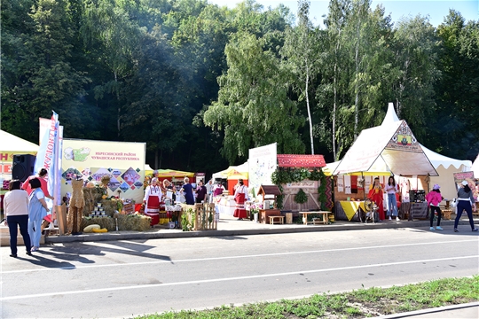 Делегация Ибресинского района на праздновании Дня города Чебоксары