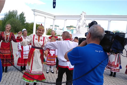 Съемки программы "Доброе утро"