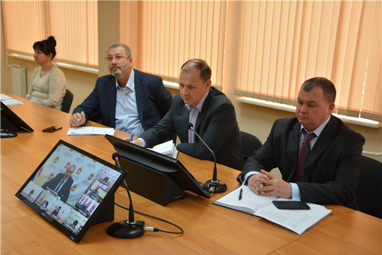 Совещание в режиме видеоконференцсвязи с ответственными за переход на цифровое эфирное телевещание в муниципальных районах и городах Чувашской Республики