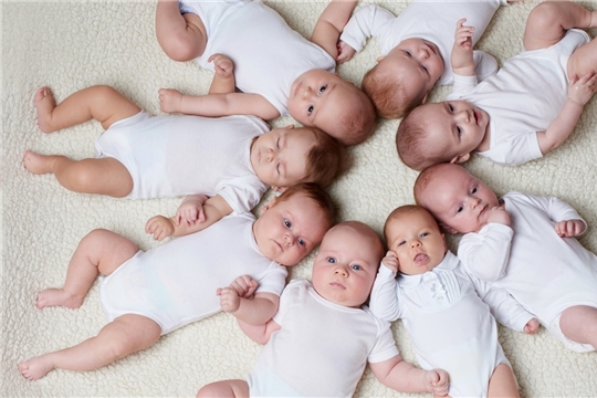 В год 550-летия г. Чебоксары в Калининском районе зарегистрированы 1200-й новорожденный и 11 двойня