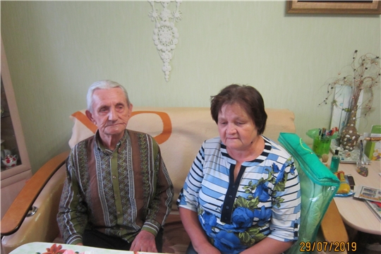 Еще один долгожитель Калининского района отметил 90-летие в год 550-летия г. Чебоксары