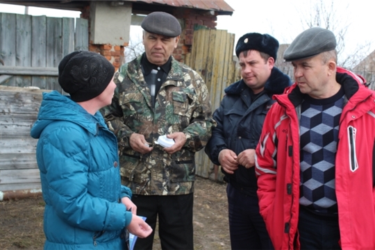 Рейд совета профилактики в д.Напольные Котяки