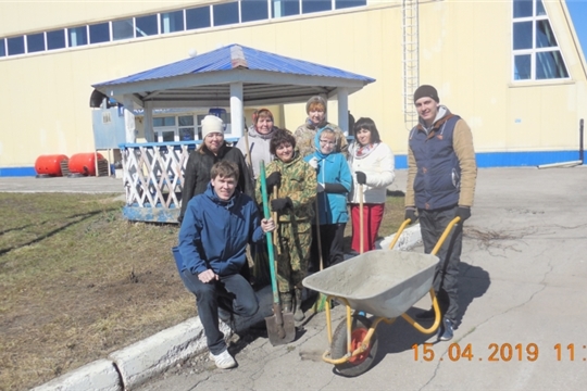 Субботник в ДЮСШ "Импульс"