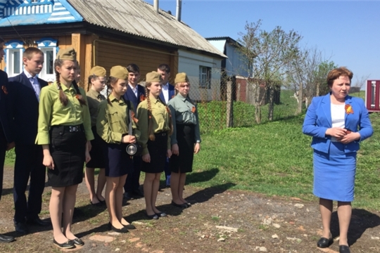Школьники поздравили с Днем Победы жителей деревень Пожарбоси и Яшкильдлино