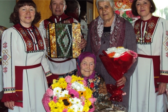 Зинаида Степановна Осипова из д.Малдыкасы отметила 90-летний юбилей