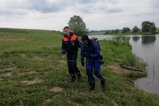 Водолазное обследование плотины в д. Нижние Татмыши