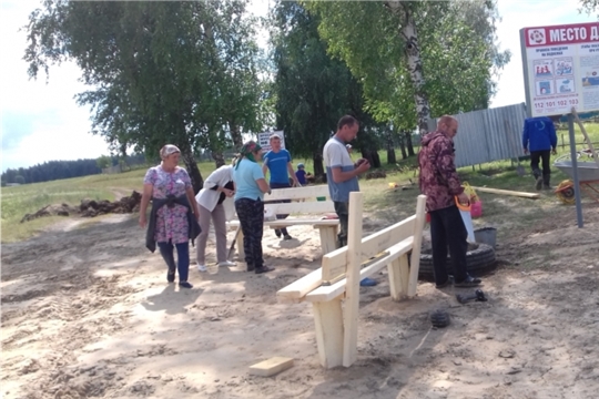 Организация работ по завершению обустройства места отдыха