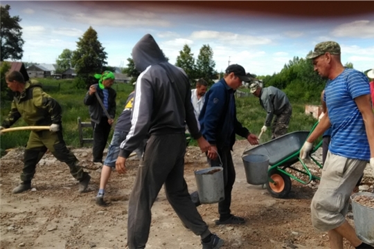 Субботник в селе Ачакасы