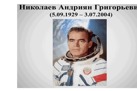 5 сентября - 90 лет со дня рождения летчика - космонавта А.Г. Николаева