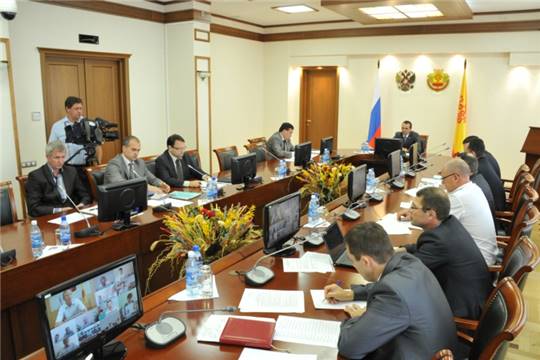 Видеоконференция Главы Чувашской Республики с главами администраций муниципальных районов и городских округов Чувашской Республики