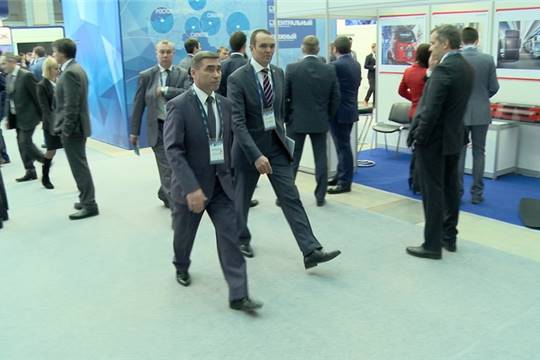 Глава Чувашии Михаил Игнатьев принял участие в открытии VIII Международного форума и выставки «Транспорт России»