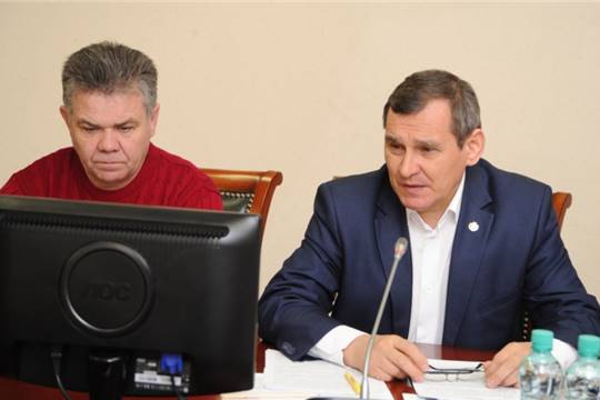 Видеоконференция с главами администраций муниципальных районов и городских округов Чувашской Республики с участием руководителей органов исполнительной власти Чувашской Республики