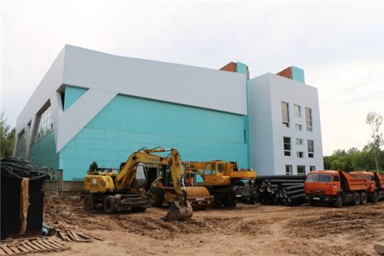 Руководство Минспорта России ознакомилось с ходом строительства центра маунтинбайка в г. Чебоксары
