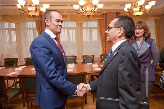 Глава Чувашии Михаил Игнатьев провел рабочую встречу с итальянской делегацией
