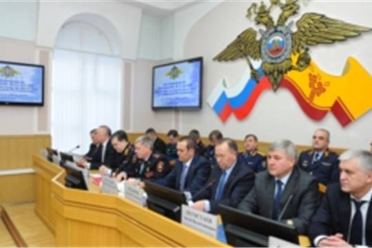 Расширенное заседание коллегии МВД России по Чувашской Республике по подведению итогов оперативно-служебной деятельности органов внутренних дел за 2015 год