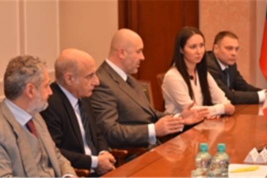 Рабочая встреча Главы Чувашии Михаила Игнатьева с итальянской делегацией