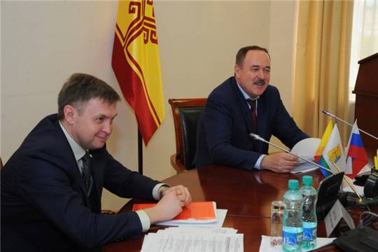 Встреча заместителя Председателя Кабинета Министров Чувашской Республики Михаила Резникова с делегацией Кировской области