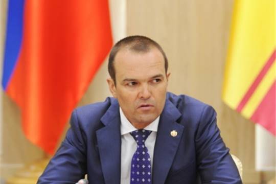 Встреча Главы Чувашии Михаила Игнатьева с делегацией Кировской области