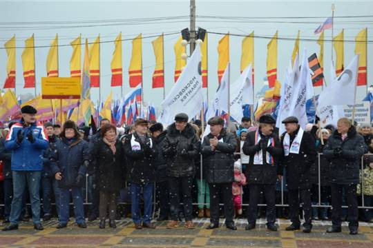 Участие Главы Чувашии Михаила Игнатьева в митинге-концерте, посвященном Дню народного единства