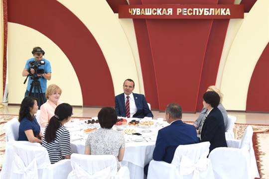 Встреча Главы Чувашской Республики Михаила Игнатьева с делегацией Гуйчжоуского педагогического университета Китайской Народной Республики