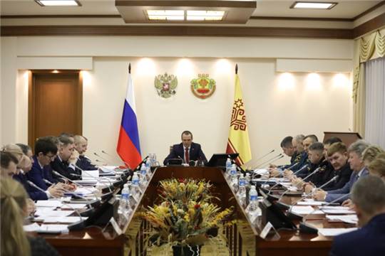 Заседание Комиссии по предупреждению и ликвидации чрезвычайных ситуаций и обеспечению пожарной безопасности в Чувашской Республике