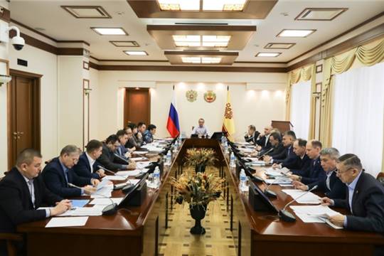 Совещание с главами администраций муниципальных районов и городских округов Чувашской Республики в режиме видео-конференц-связи