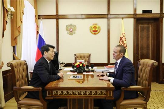 Глава Чувашии встретился с Чрезвычайным и Полномочным Послом КНР в России