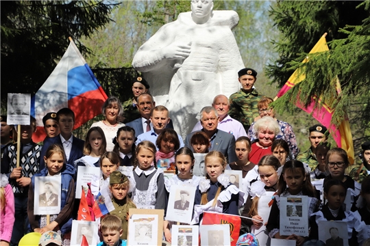 Торжественное мероприятие, посвященное 74-ой годовщине Победы в Великой Отечественной войне, в селе Шерауты