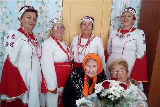 95-летний юбилей труженицы тыла  Горбуновой Лидии Павловны