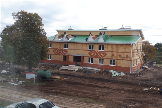 Строительство нового клуба в селе Аттиково продолжается