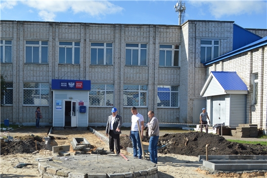 Глава администрации Красноармейского района А.Н. Кузнецов проверил ход работ по благоустройству