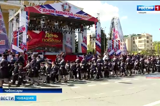 Сегодня в Чебоксарах прошел Военно-патриотический парад дошколят и юнармейских отделений