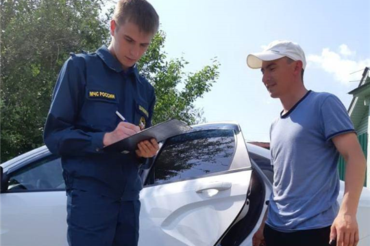 Жителям частного сектора Ленинского района напомнили о пожарной безопасности