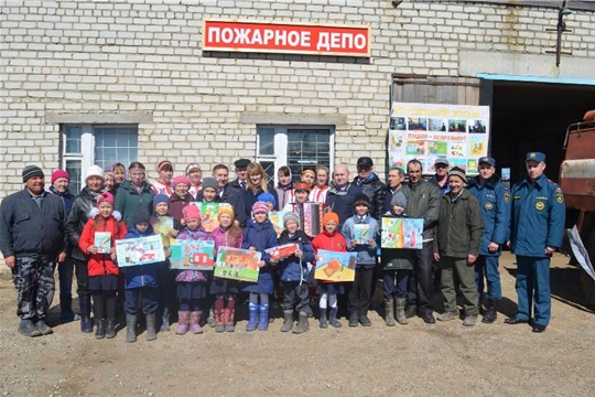 В рамках Единого информдня в Мариинско-Посадском районе состоялось открытие муниципальной пожарной охраны