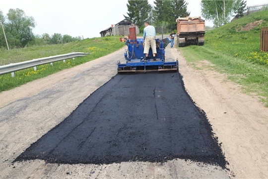 В Мариинско-Посадском районе идет ремонт дорог