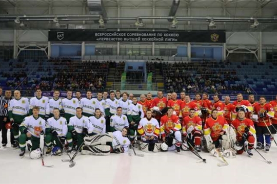 Состоялся товарищеский матч по хоккею между командой Правительства Республики и студенческой командой ЧГСХА