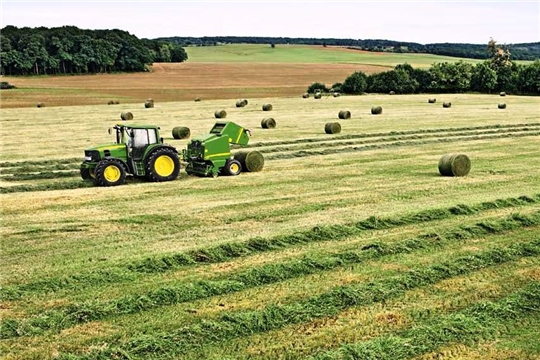 В хозяйствах республики план заготовки сена и сенажа выполнен более чем на  60%