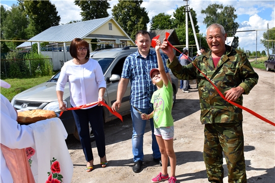Открытие дороги в деревне Новое Чемеево по программе инициативного бюджетирования