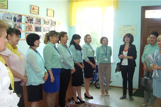 Заместитель министра Алина Кузнецова посетила Ибресинский дом-интернат для престарелых и инвалидов